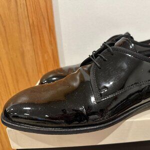 Pronto Uomo Black Shiny Tuxedo Formal Alden Dress Florsheim Oxford Shoes 12 D